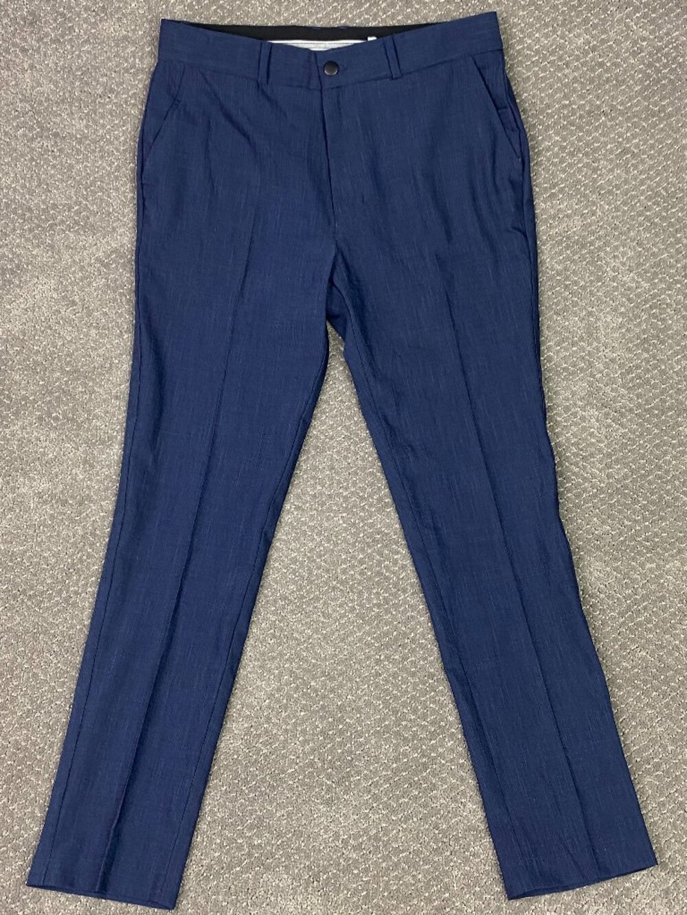 State & Liberty Athletic Fit Dress Pants Mens 32 x 29 Blue Slacks Chino Stretch